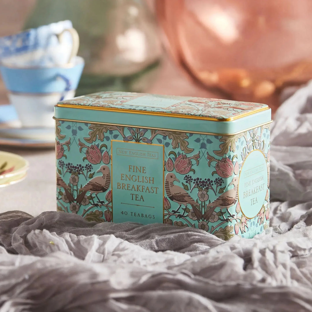 Song Thrush Classic Tea Tin - Mint Green - New English Teas