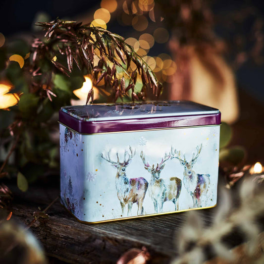 Nicola Rowles Classic Tea Tin - "Three Kings" Stags - New English Teas