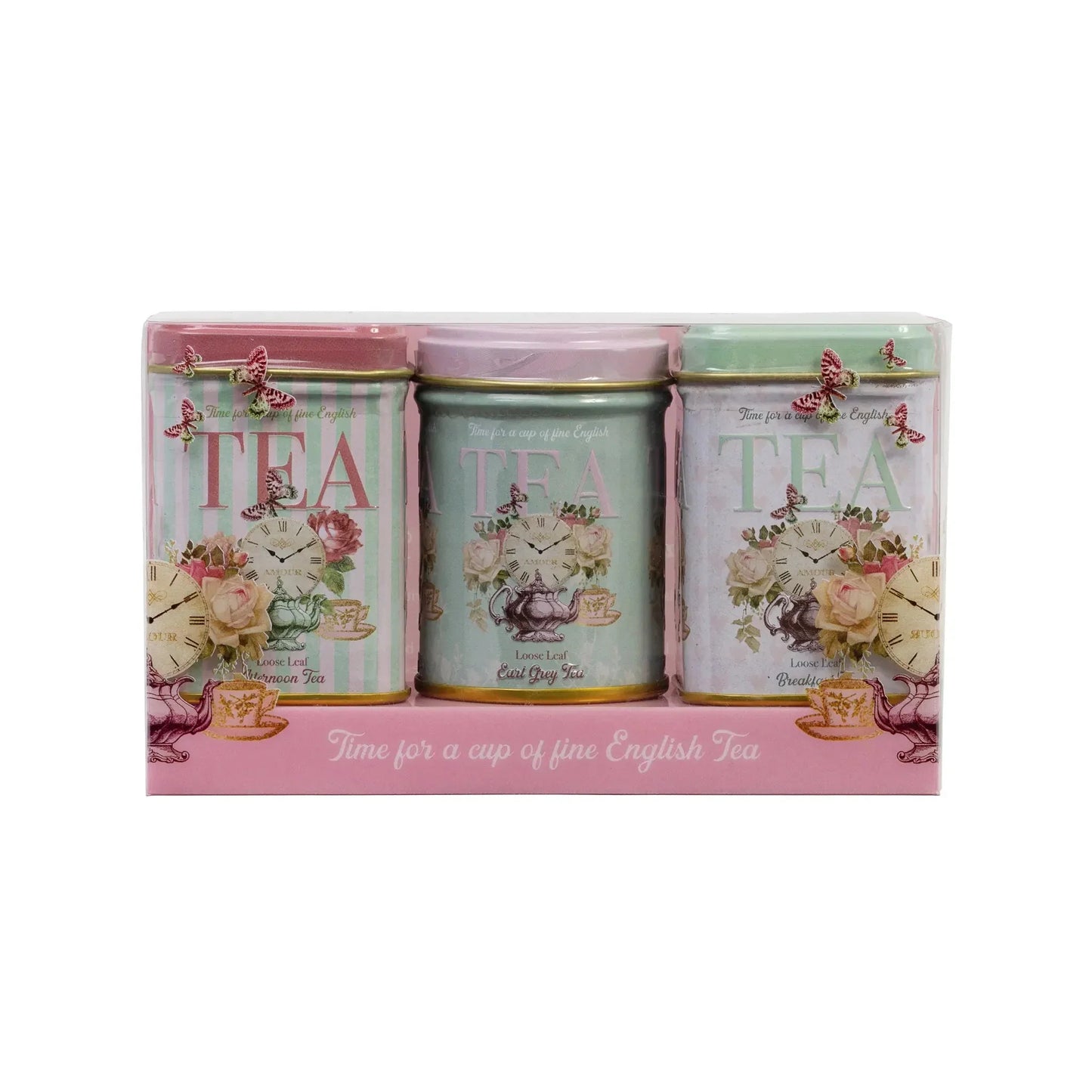 Vintage Collections Mini Tea Tin Set - Time For Tea - New English Teas