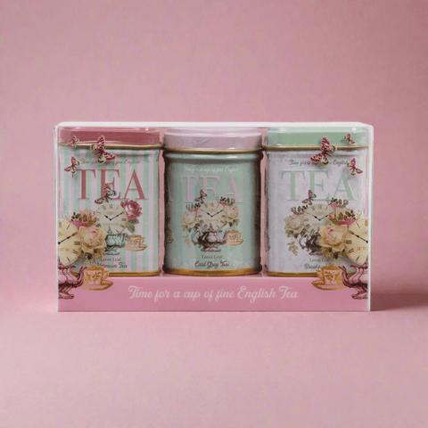 Vintage Collections Mini Tea Tin Set - Time For Tea - New English Teas