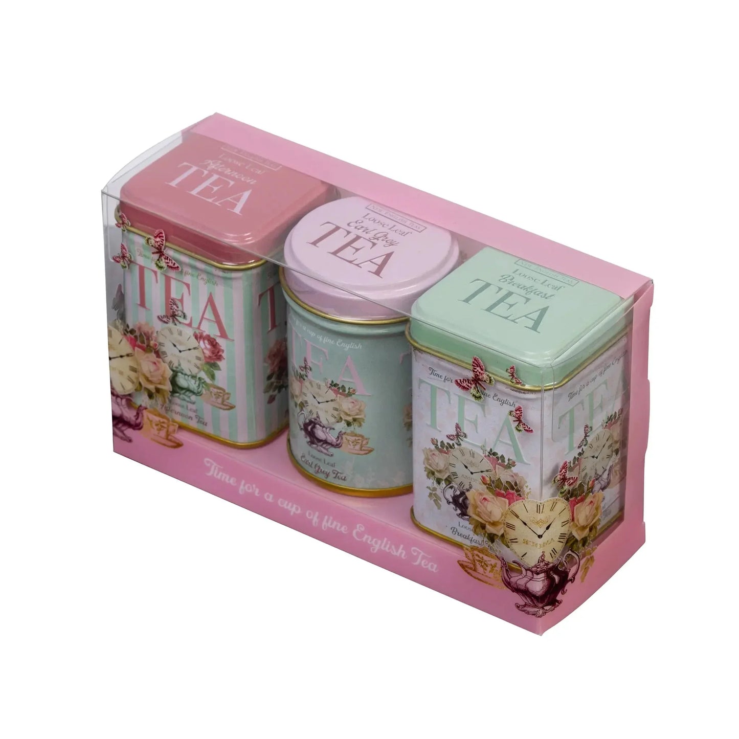 Vintage Collections Mini Tea Tin Set - Time For Tea - New English Teas