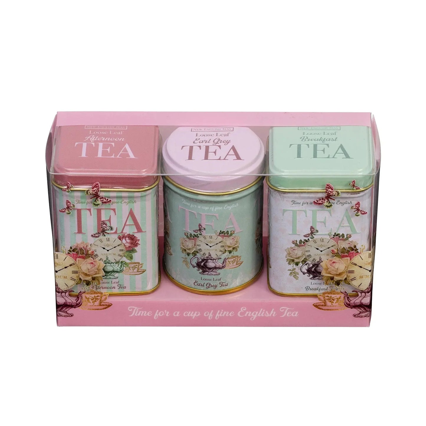 Vintage Collections Mini Tea Tin Set - Time For Tea - New English Teas