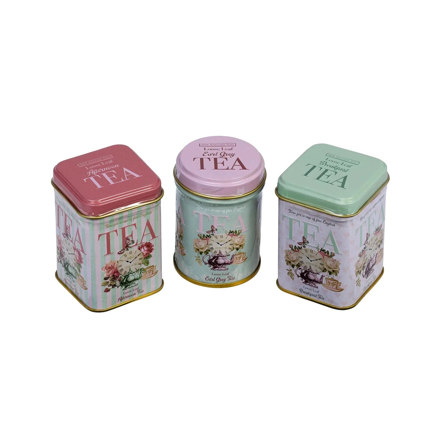 Vintage Collections Mini Tea Tin Set - Time For Tea - New English Teas