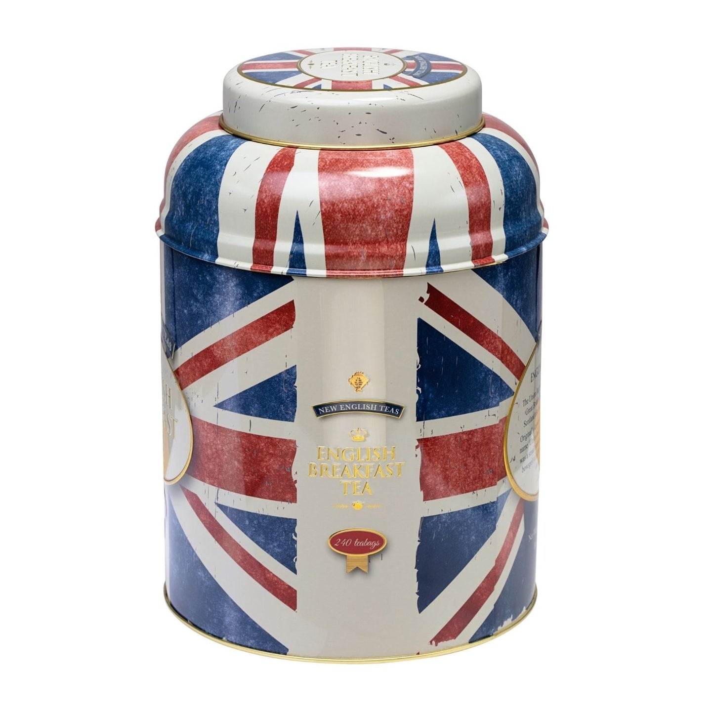 Best Of British 240 Teabag Tea Caddy - Union Jack - New English Teas