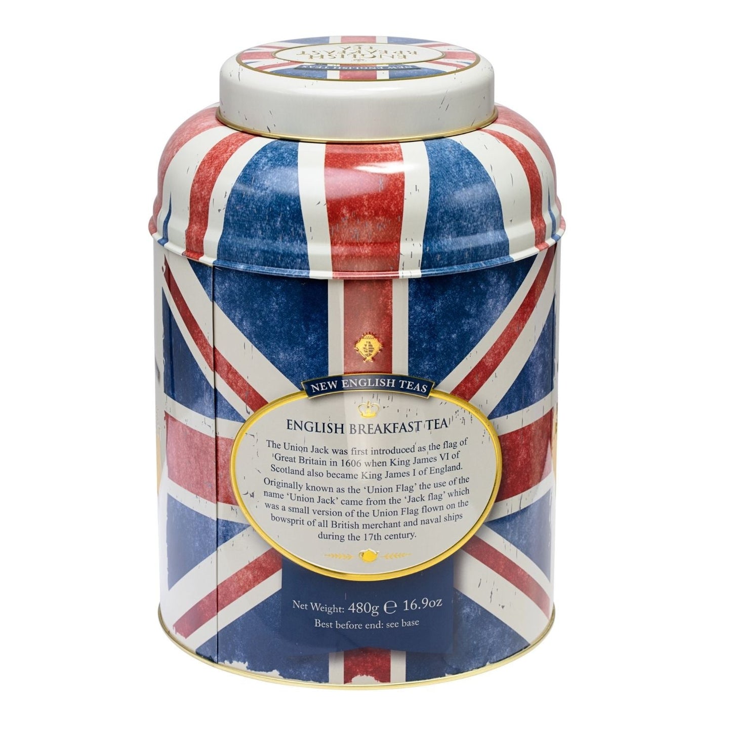 Best Of British 240 Teabag Tea Caddy - Union Jack - New English Teas