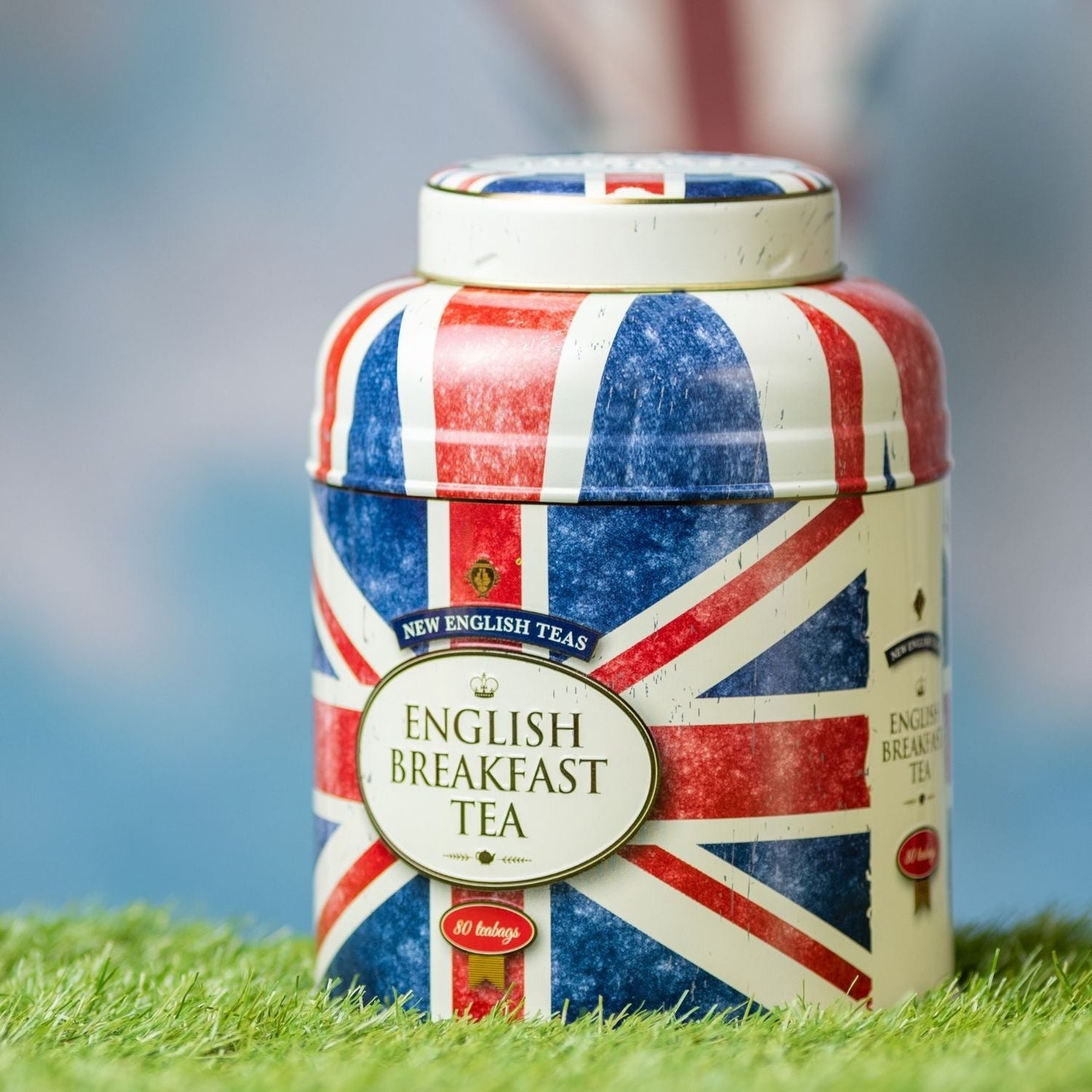 Best Of British 80 Teabag Tea Caddy - Union Jack - New English Teas