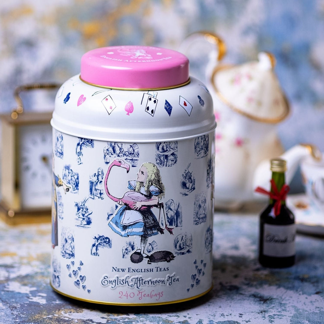 Alice In Wonderland 240 Teabag Tea Caddy - Traditional - New English Teas