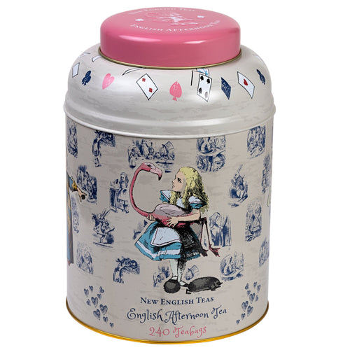 Alice In Wonderland 240 Teabag Tea Caddy - Traditional - New English Teas