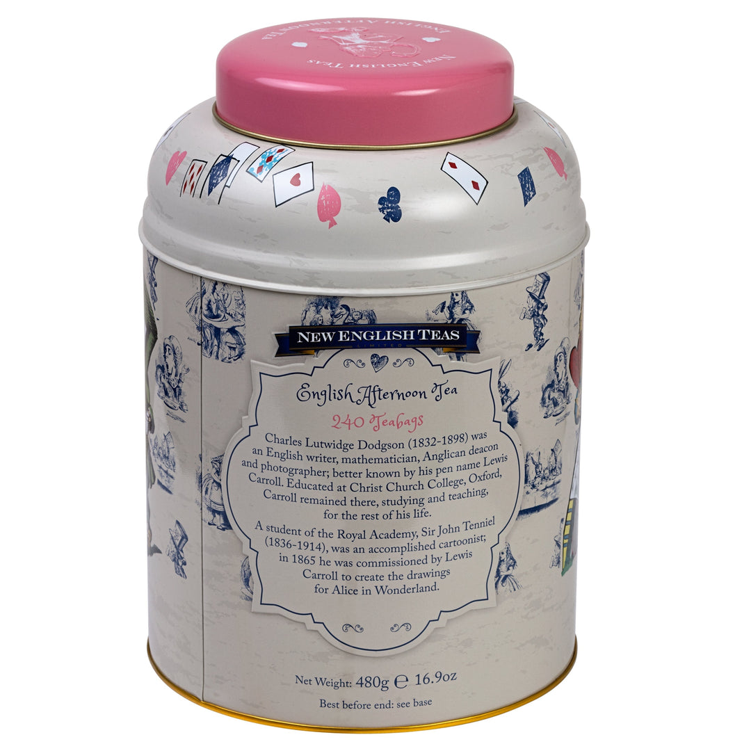 Alice In Wonderland 240 Teabag Tea Caddy - Traditional - New English Teas