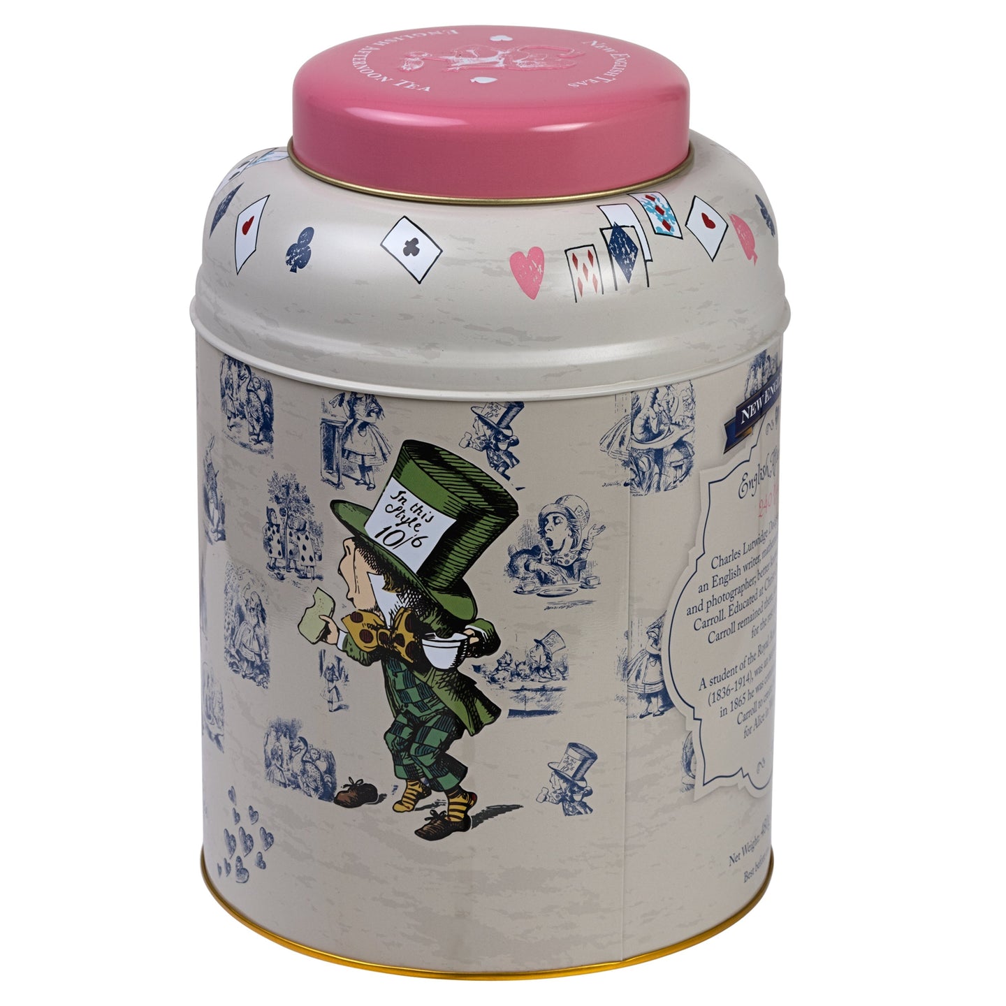 Alice In Wonderland 240 Teabag Tea Caddy - Traditional - New English Teas