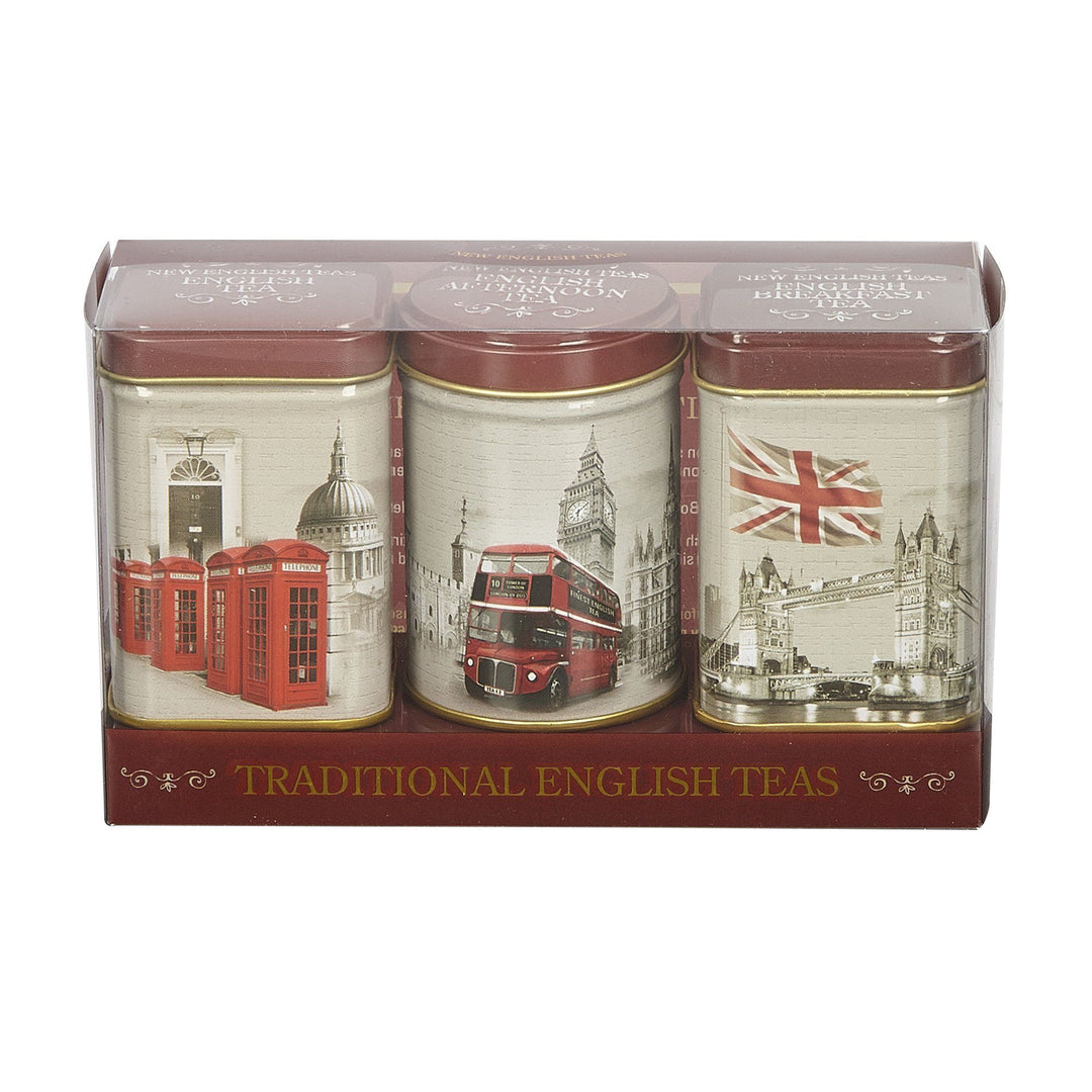 Vintage England Mini Tea Tin Set - New English Teas