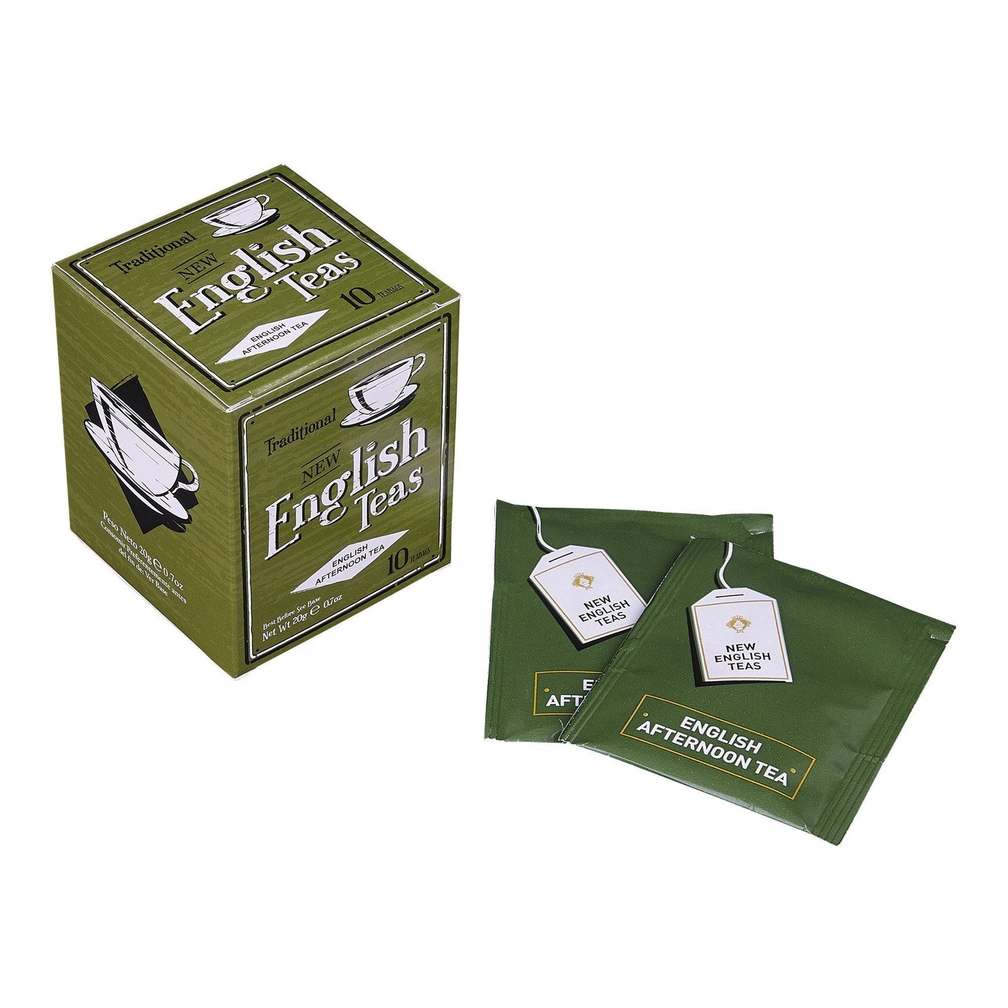 Vintage Selection 10 Teabag Box - Green - New English Teas