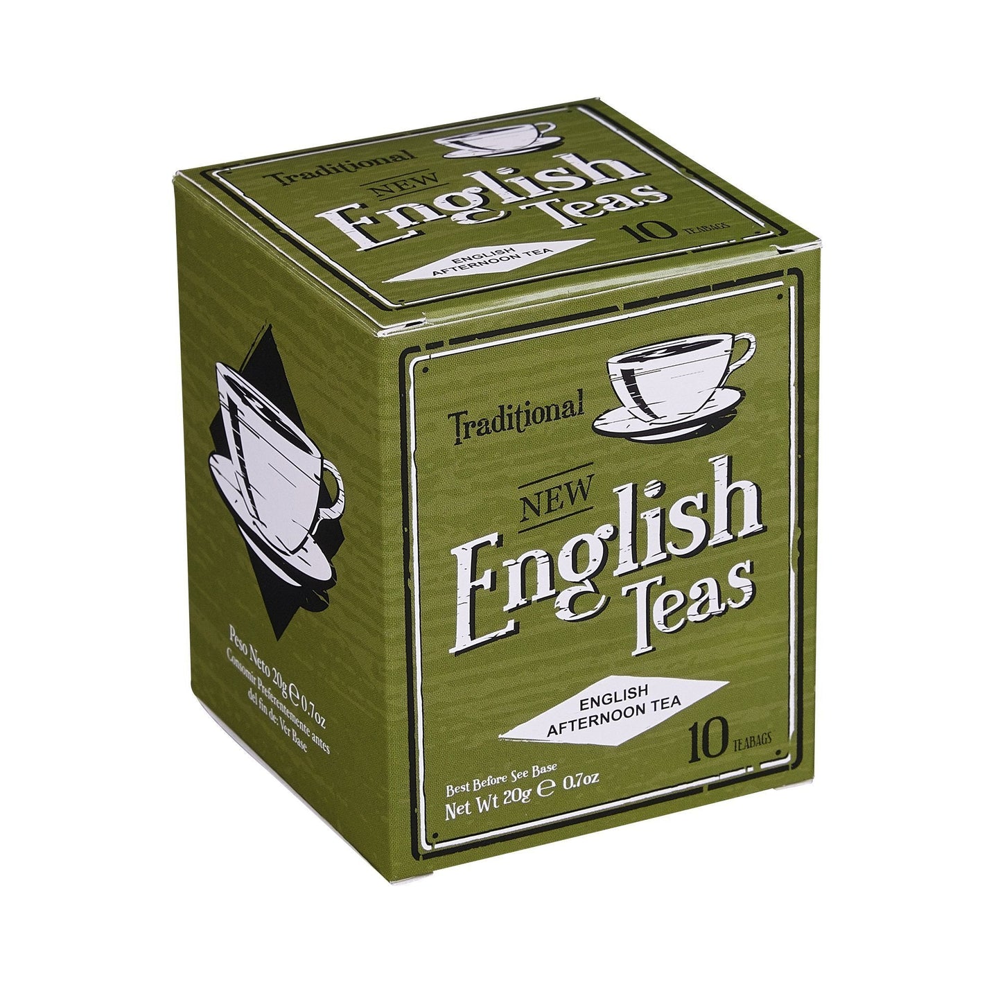 Vintage Selection 10 Teabag Box - Green - New English Teas