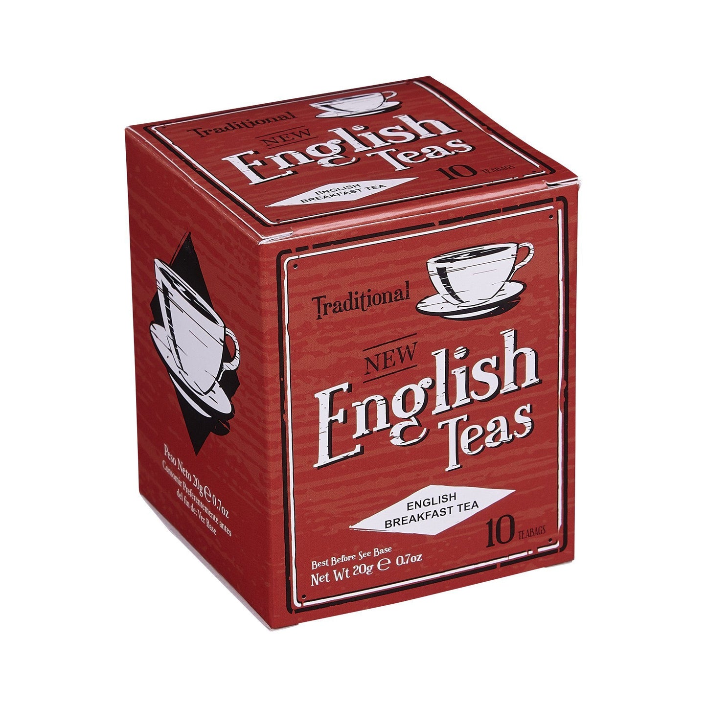 Vintage Selection 10 Teabag Box - Red - New English Teas