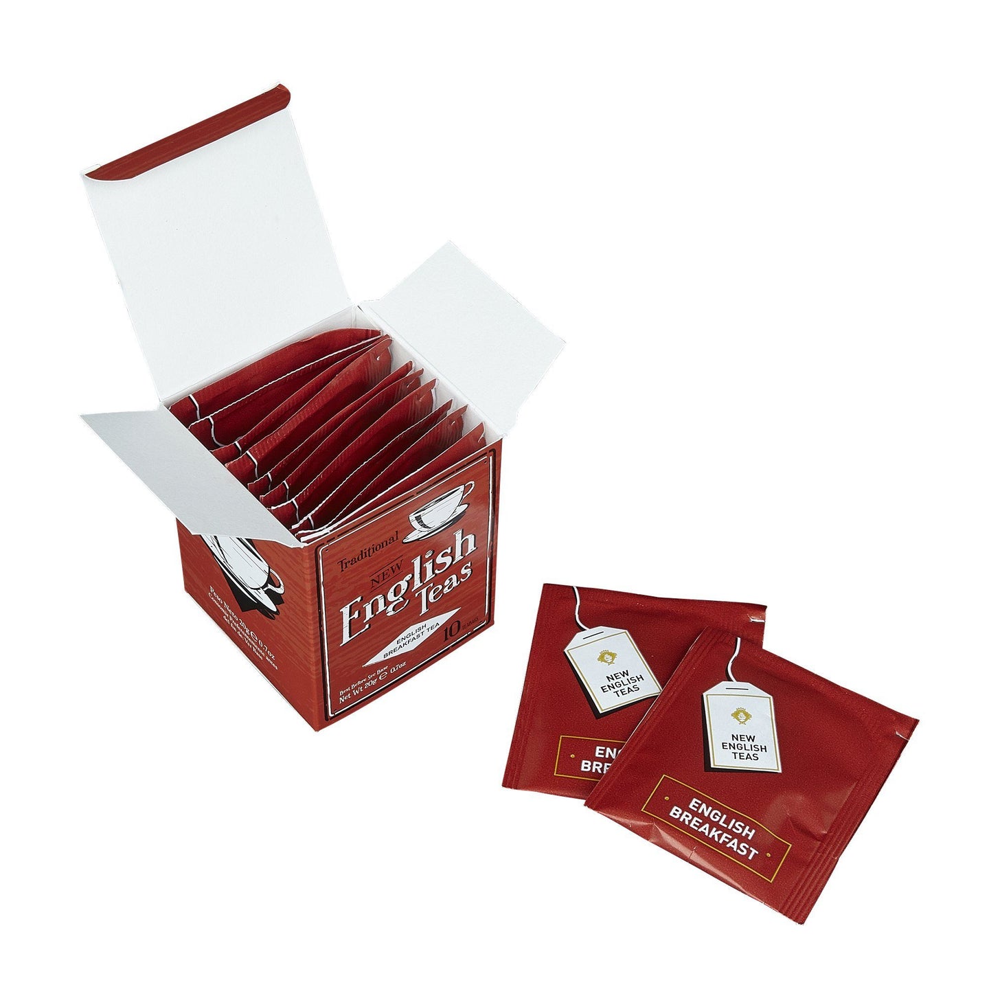 Vintage Selection 10 Teabag Box - Red - New English Teas