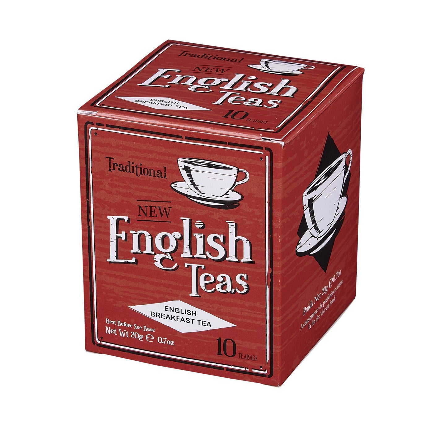 Vintage Selection 10 Teabag Box - Red - New English Teas