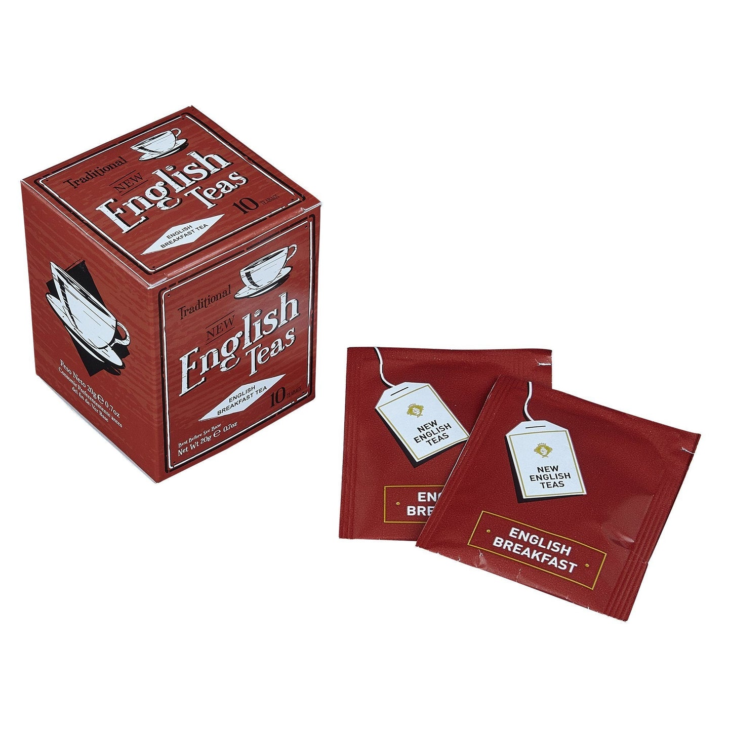 Vintage Selection 10 Teabag Box - Red - New English Teas