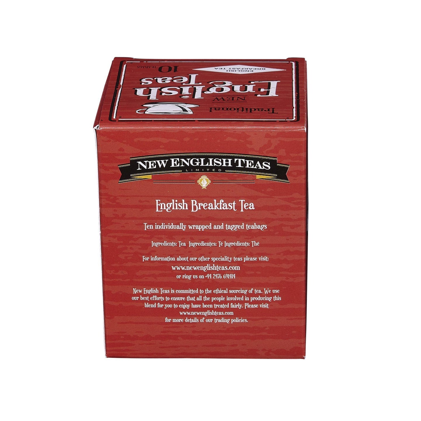 Vintage Selection 10 Teabag Box - Red - New English Teas