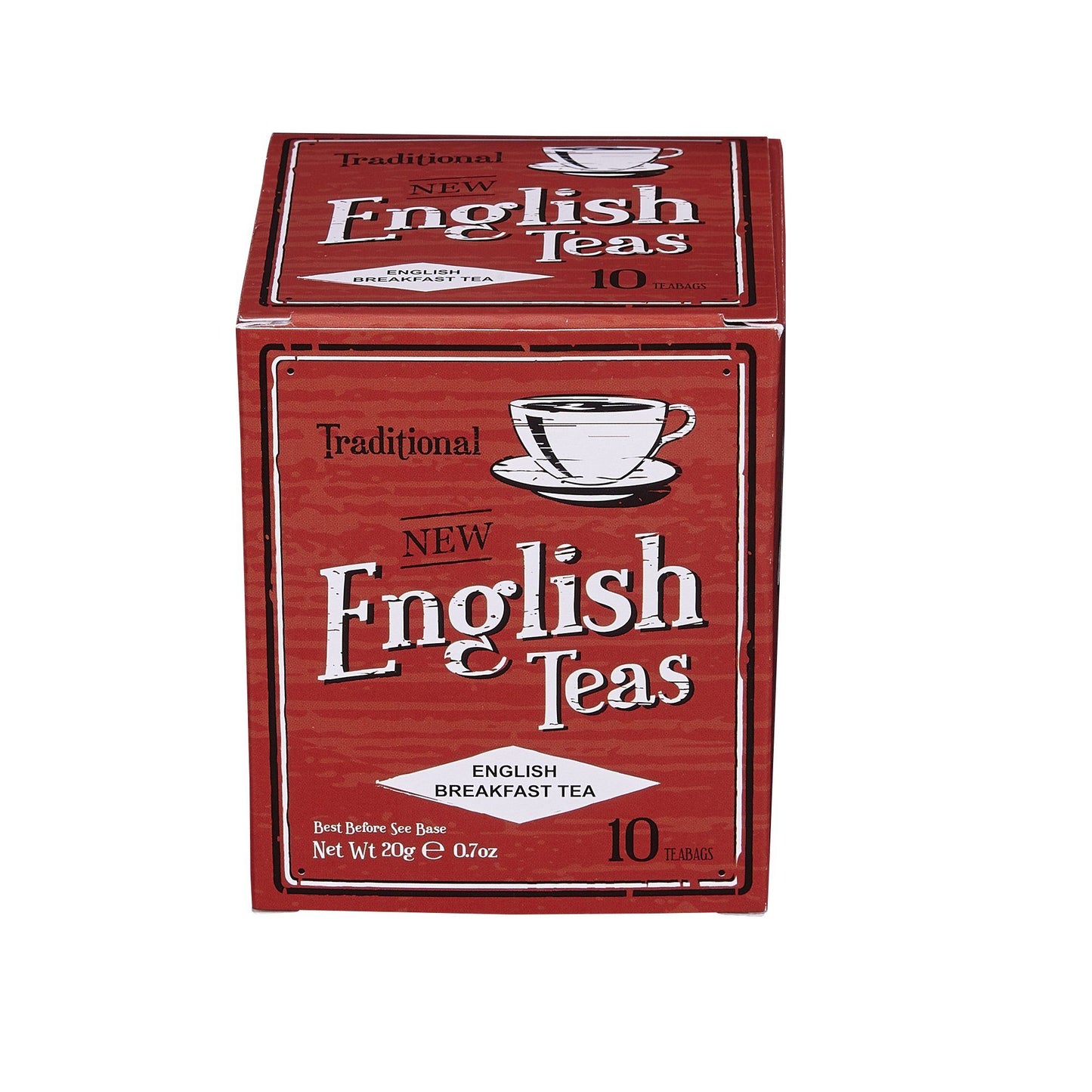 Vintage Selection 10 Teabag Box - Red - New English Teas