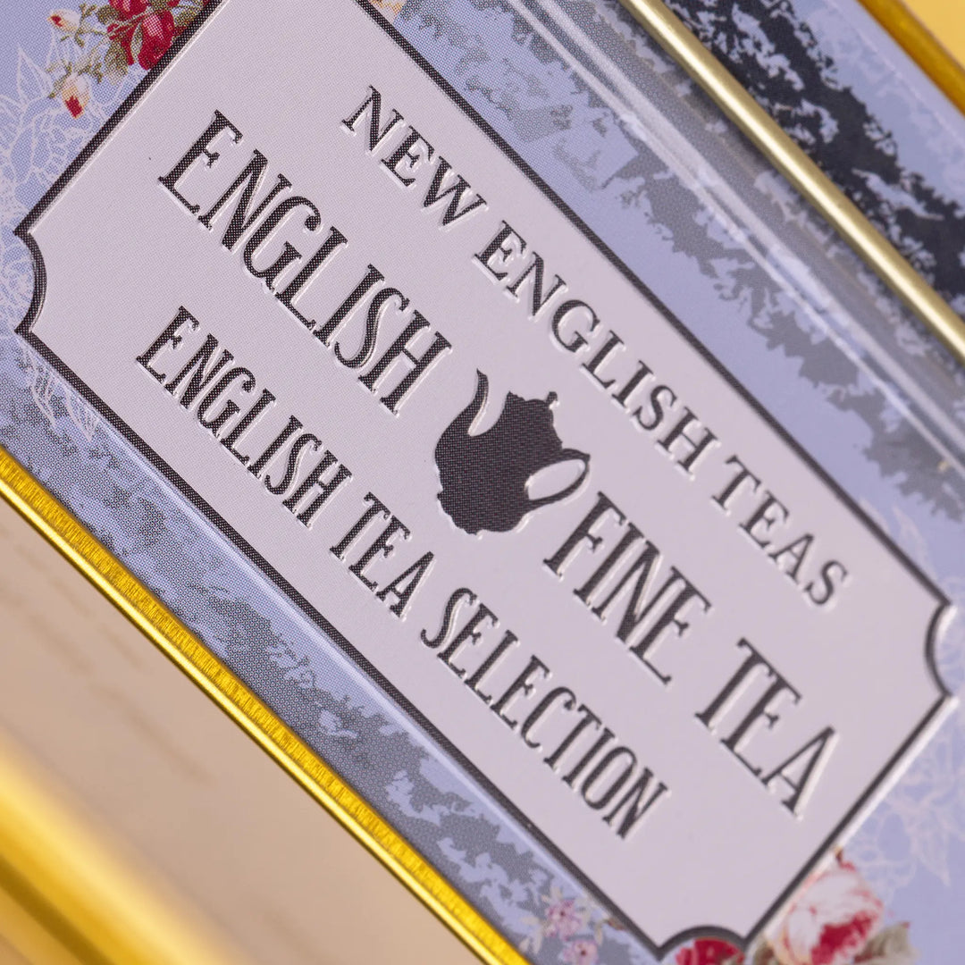 Vintage Floral 72 Teabag Selection Tin by New English Teas