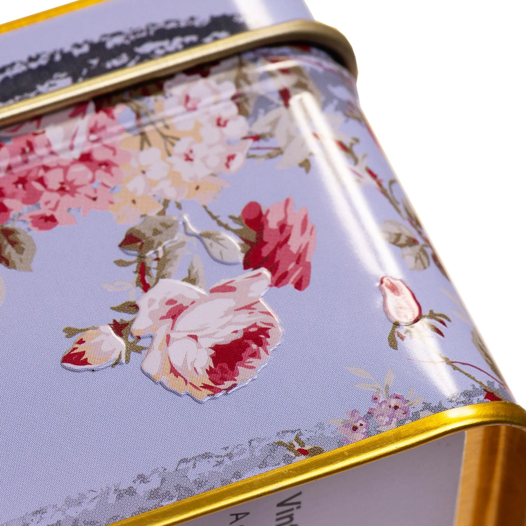 Vintage Floral 72 Teabag Selection Tin by New English Teas