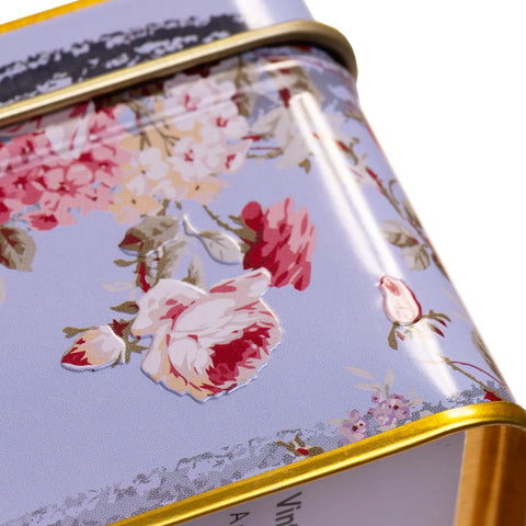 Vintage Floral 72 Teabag Selection Tin by New English Teas