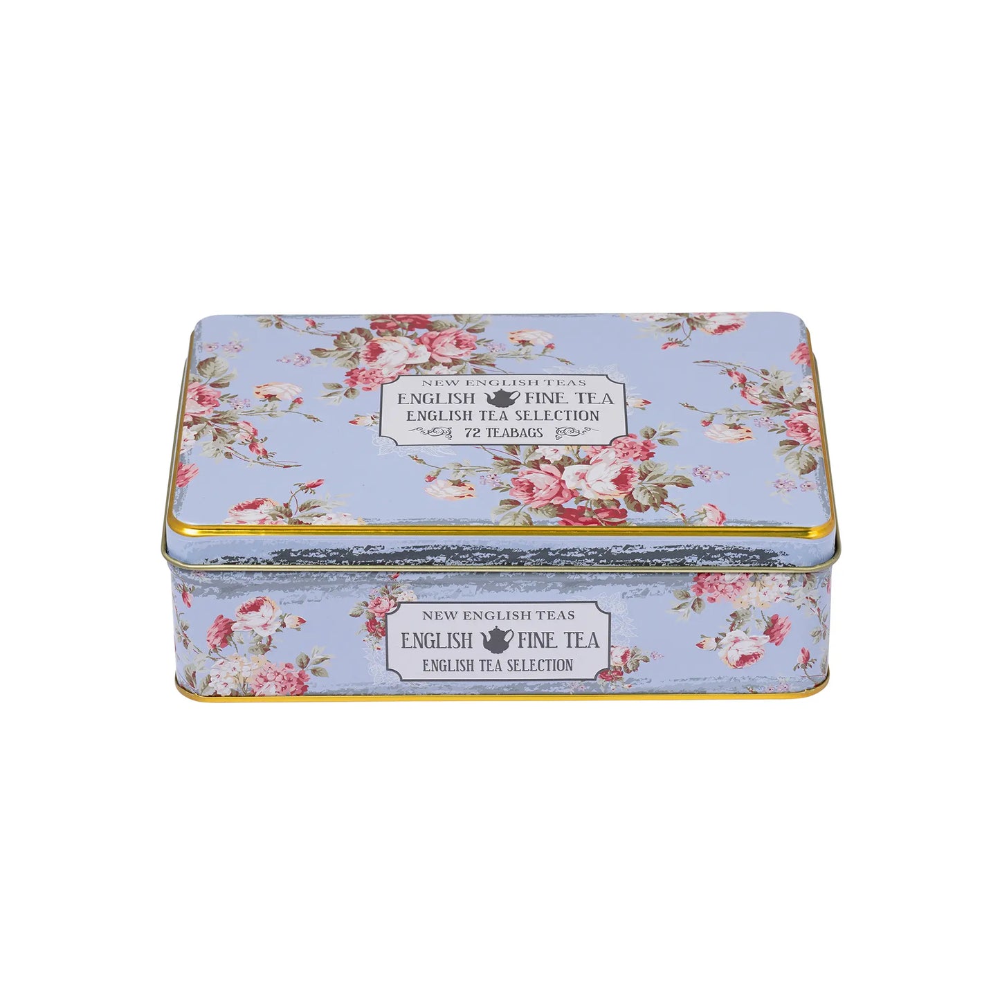 Vintage Floral 72 Teabag Selection Tin by New English Teas