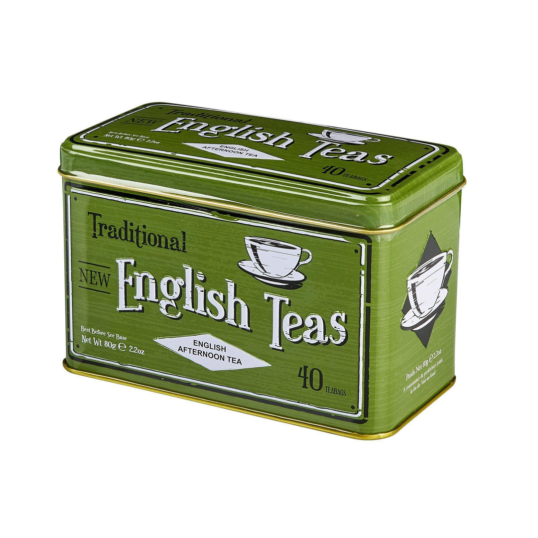 Vintage Selection Classic Tea Tin - Green - New English Teas