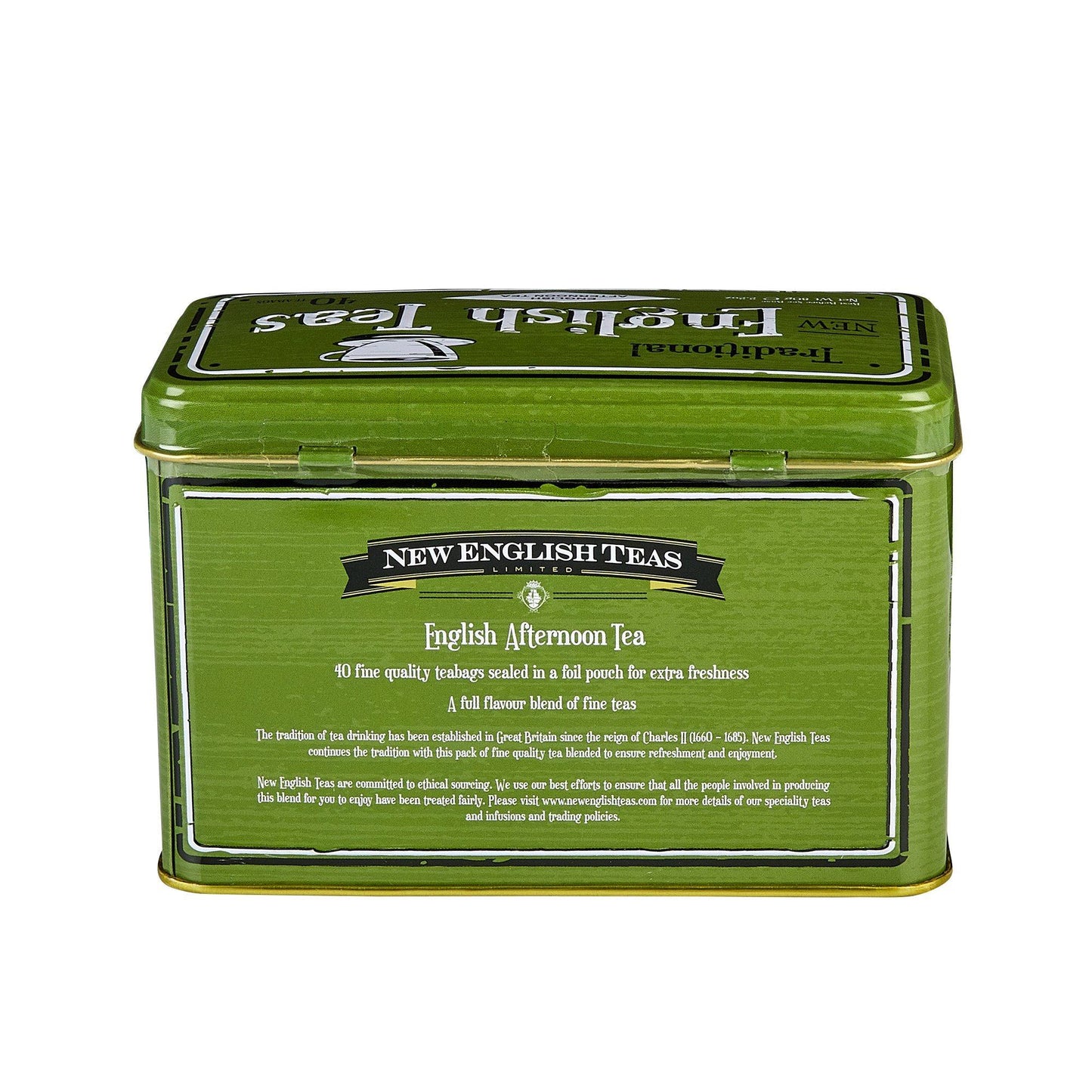 Vintage Selection Classic Tea Tin - Green - New English Teas