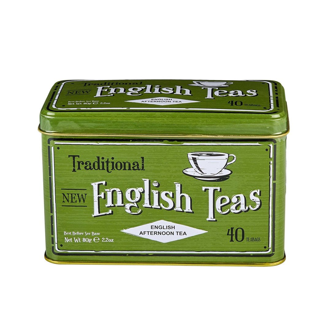 Vintage Selection Classic Tea Tin - Green - New English Teas