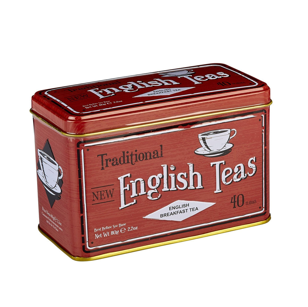 Vintage Selection Classic Tea Tin - Red - New English Teas