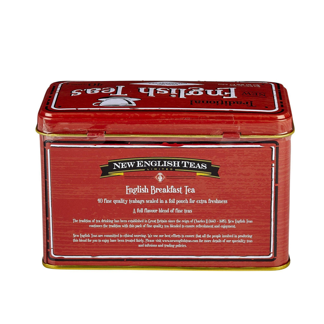 Vintage Selection Classic Tea Tin - Red - New English Teas