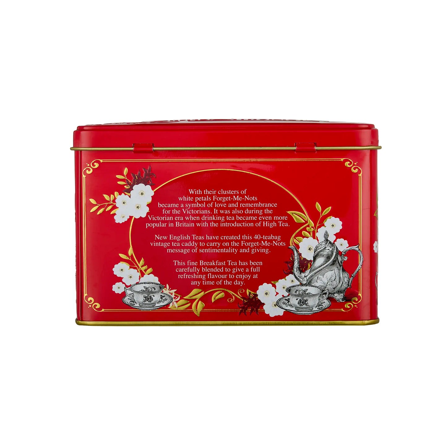 Vintage Victorian Classic Tea Tin - Berry Red - New English Teas