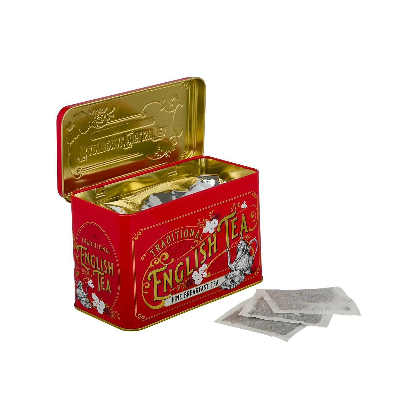 Vintage Victorian Classic Tea Tin - Berry Red - New English Teas