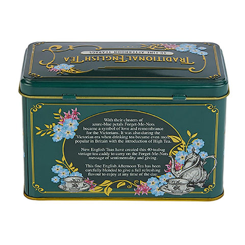Vintage Victorian Classic Tea Tin - Bottle Green - New English Teas