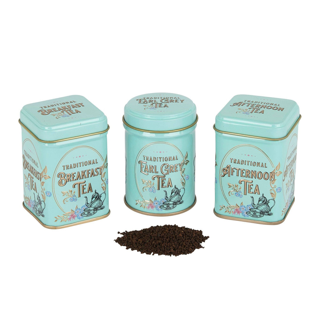 Vintage Victorian Mini Tea Tin Set - Mint Green - New English Teas