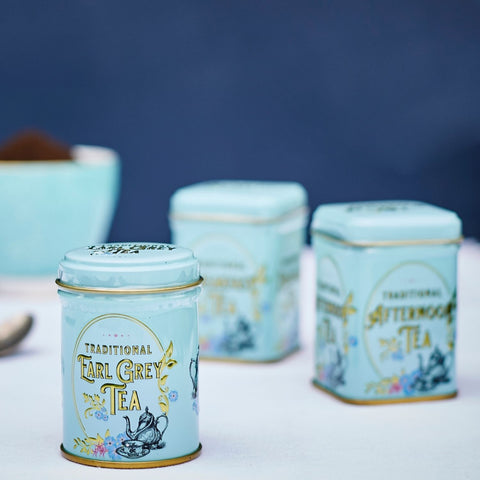 Vintage Victorian Mini Tea Tin Set - Mint Green - New English Teas