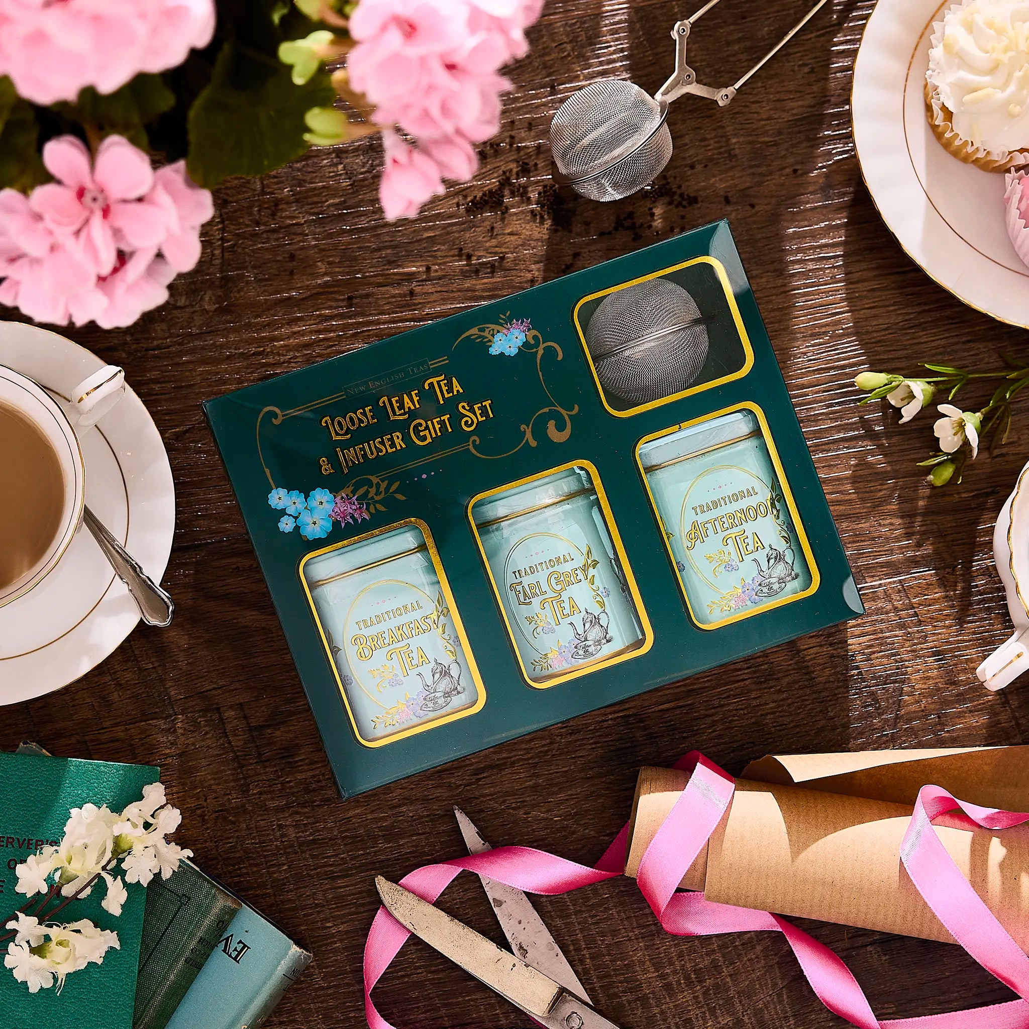 Vintage Victorian Loose Tea & Infuser Gift Set – New English Teas