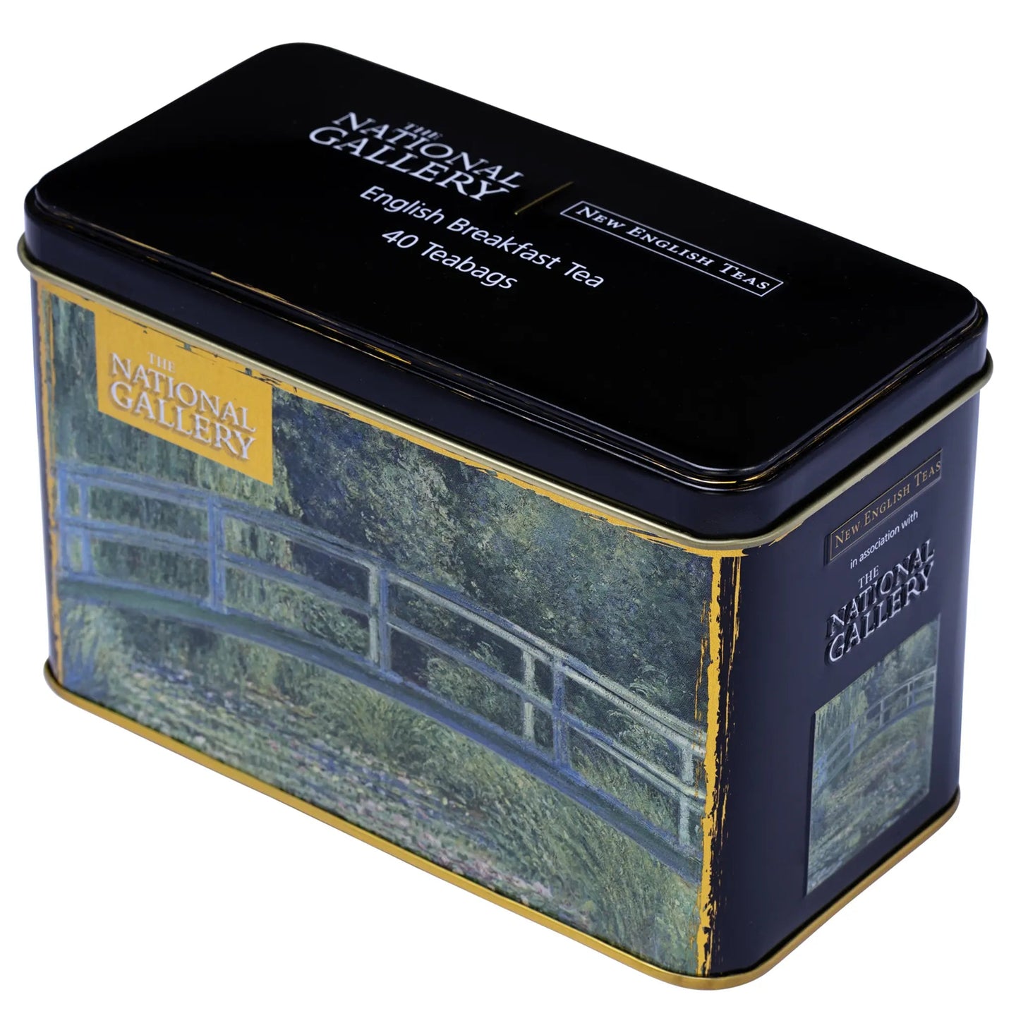 Water Lilies By Monet - Classic Tea Tin - 40 English Breakfast Teabags Tea Tins New English Teas 