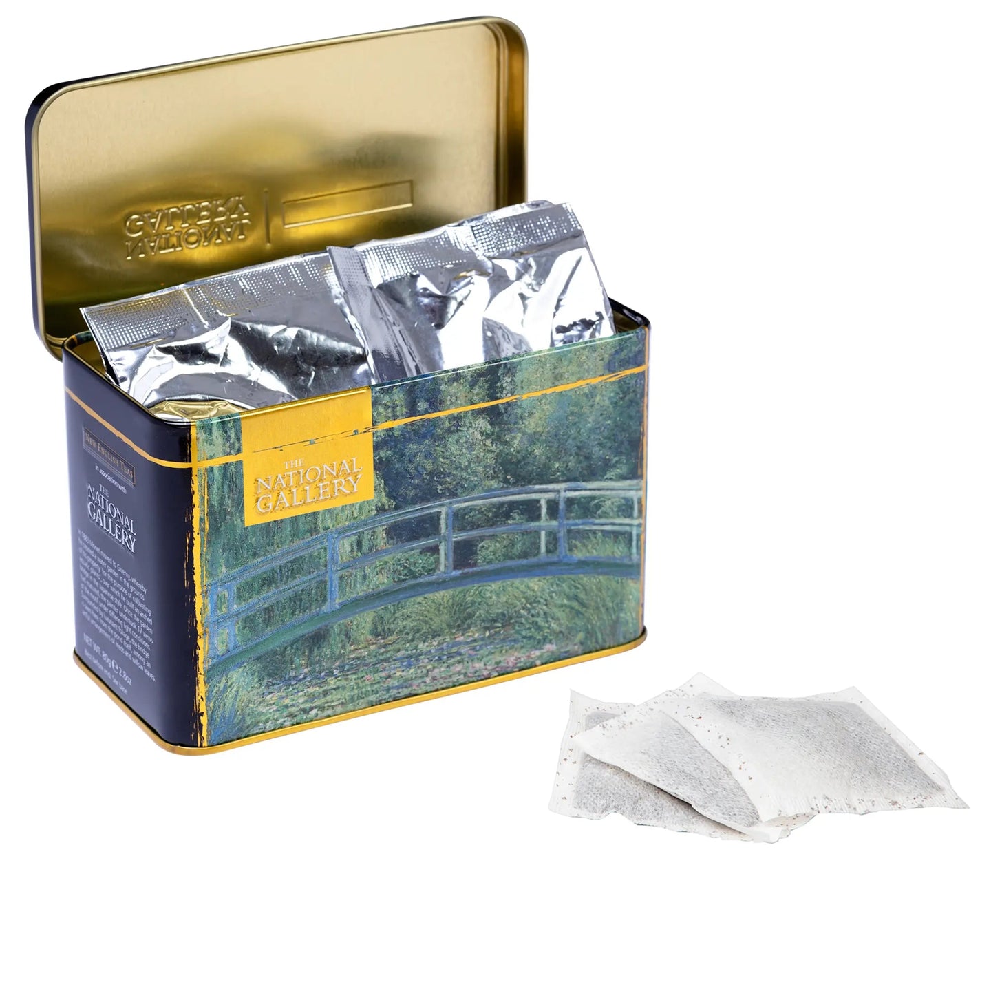 Water Lilies By Monet - Classic Tea Tin - 40 English Breakfast Teabags Tea Tins New English Teas 