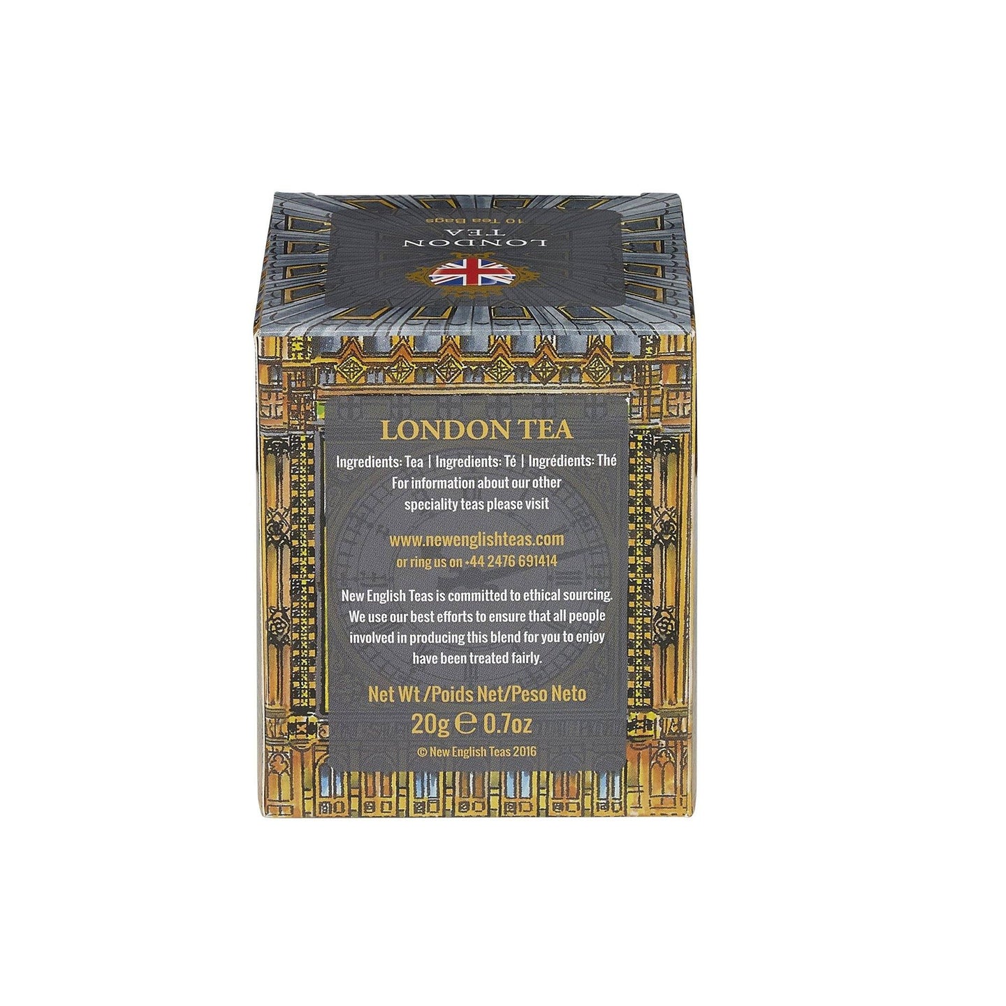 Big Ben London Tea 10 Teabag Carton Black Tea New English Teas 