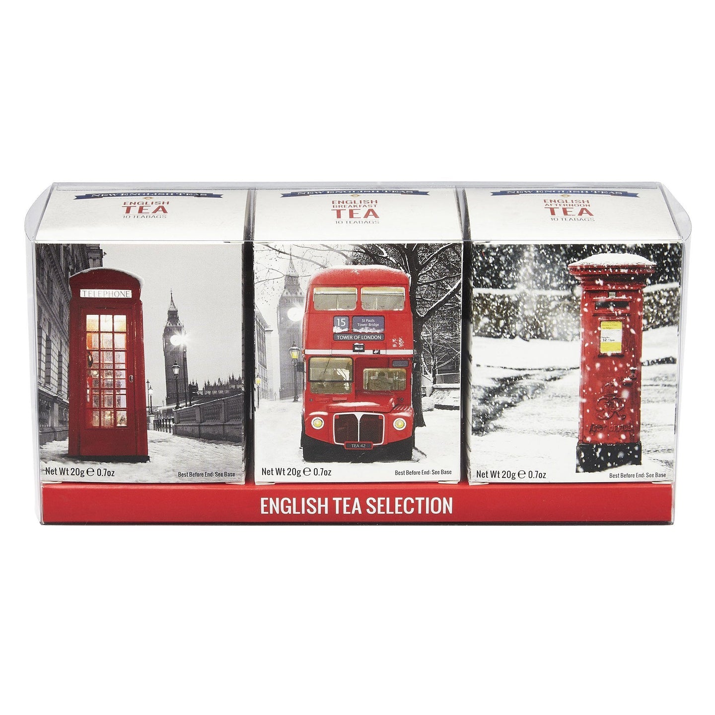 British Icons In The Snow Triple Tea Gift Pack Black Tea New English Teas 