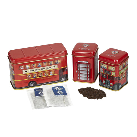 British Traditions Triple Tea Mini Tin Gift Pack - New English Teas