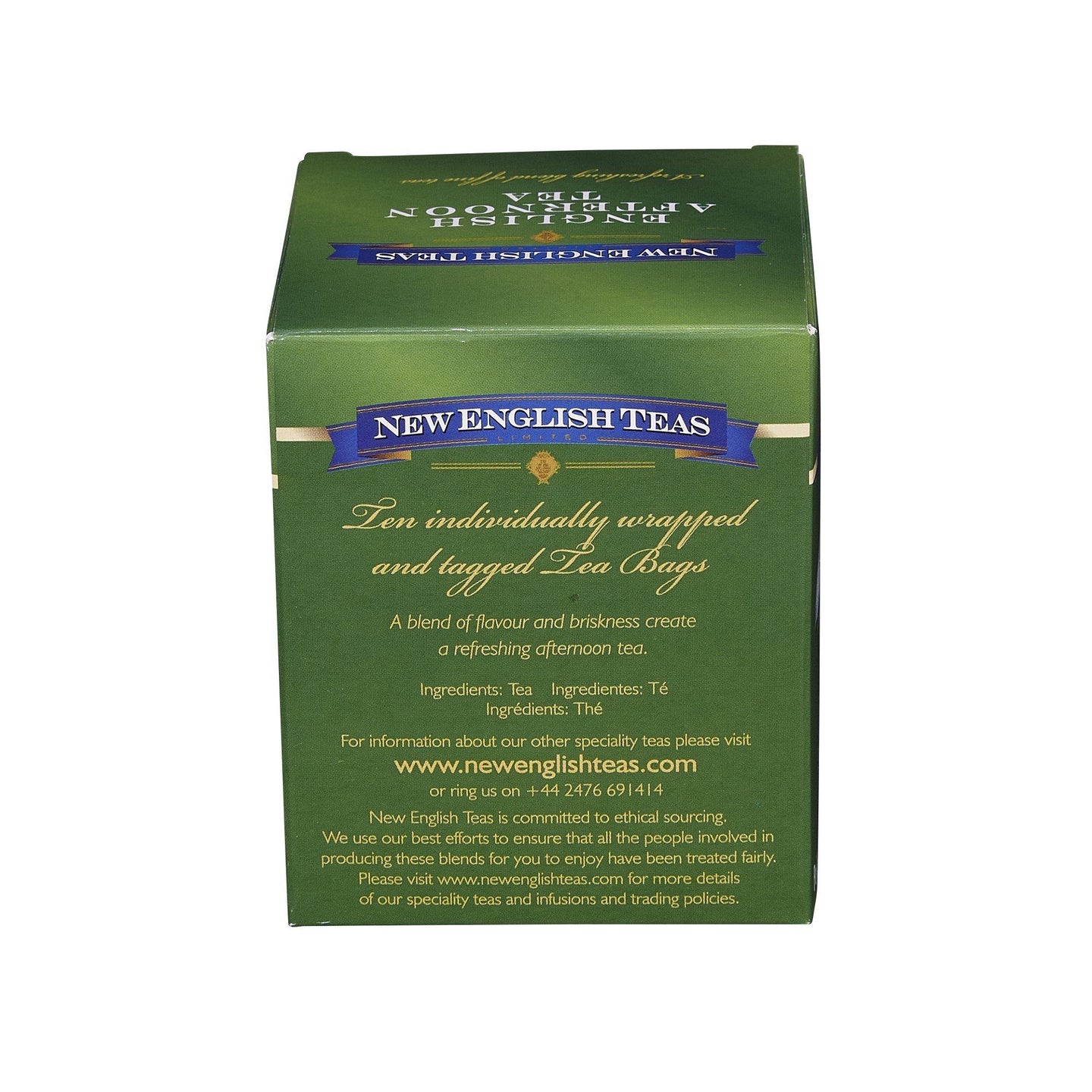 Classic English Afternoon Tea 10 Individually Wrapped Teabags Black Tea New English Teas 