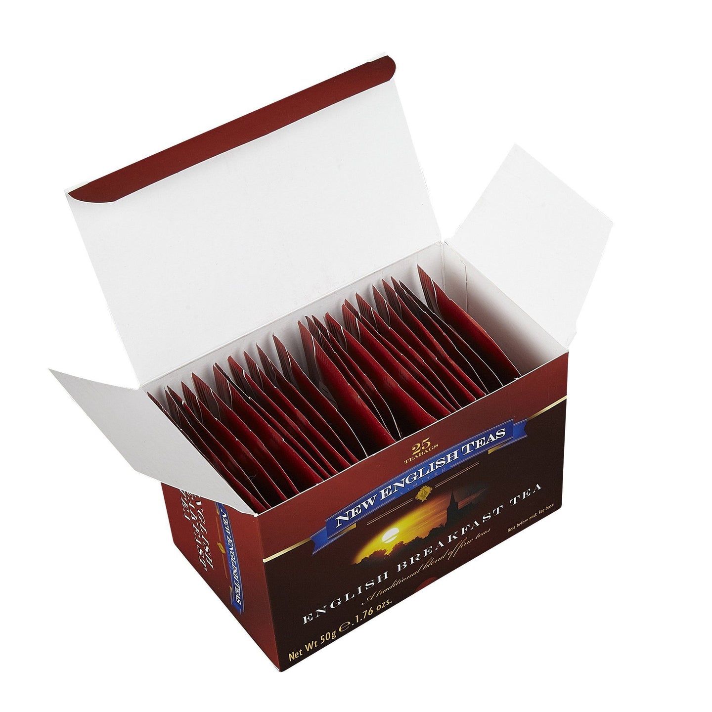 Classic English Breakfast Tea 25 Individually Wrapped Teabags Black Tea New English Teas 