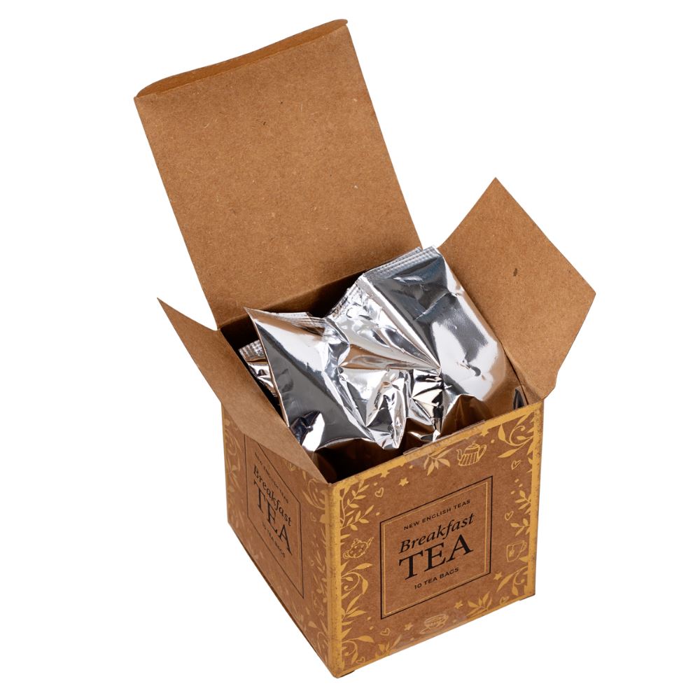 Craft Christmas Teabag Box with 10 English Breakfast Teabags Black Tea New English Teas 