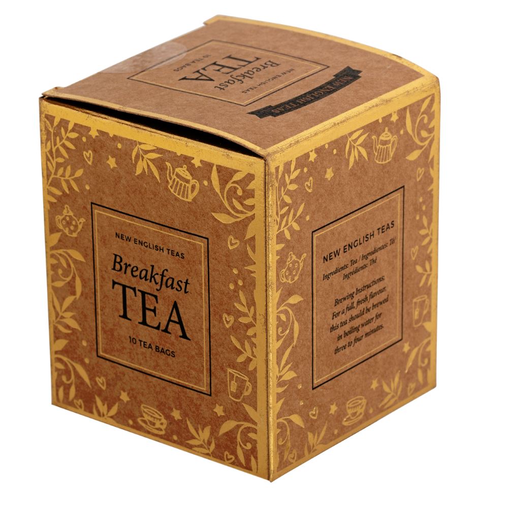 Craft Christmas Teabag Box with 10 English Breakfast Teabags Black Tea New English Teas 