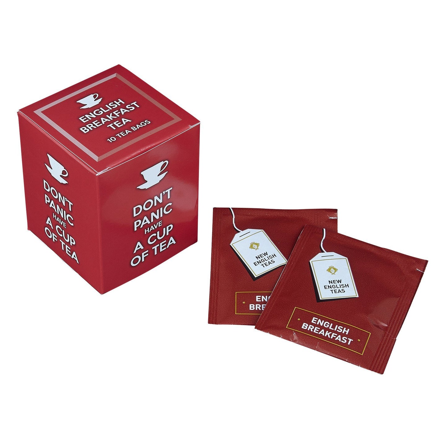 Don't Panic Have A Cup Of Tea 10 Teabag Carton Black Tea New English Teas 