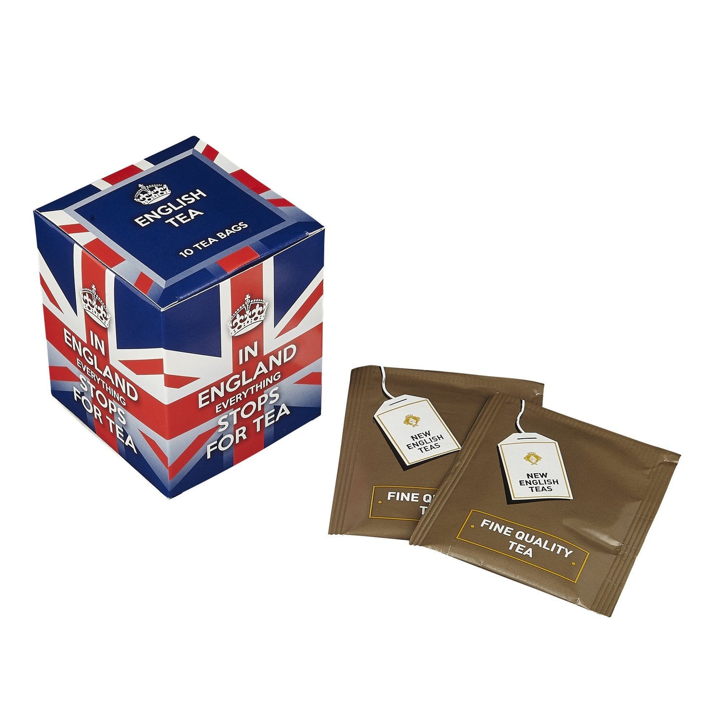 In England Everything Stops For Tea 10 Teabag Carton Black Tea New English Teas 