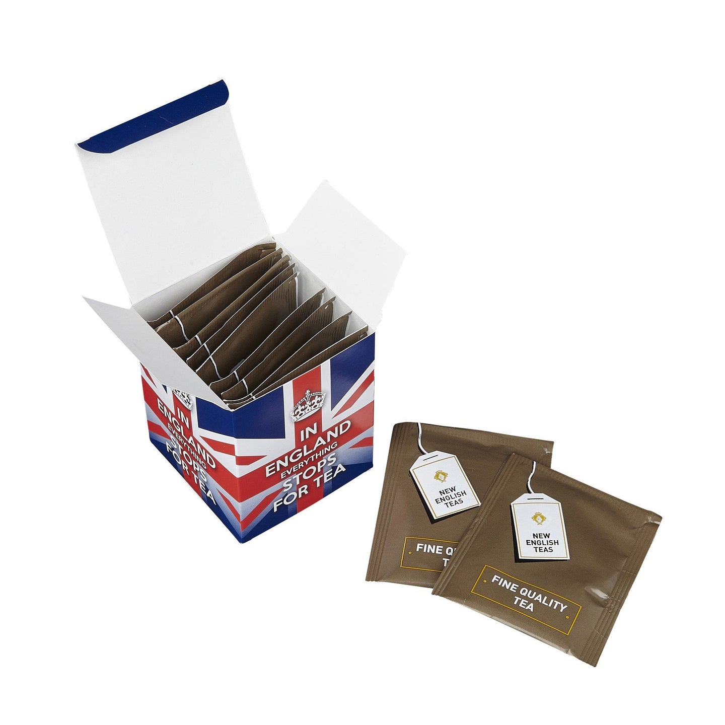 In England Everything Stops For Tea 10 Teabag Carton Black Tea New English Teas 